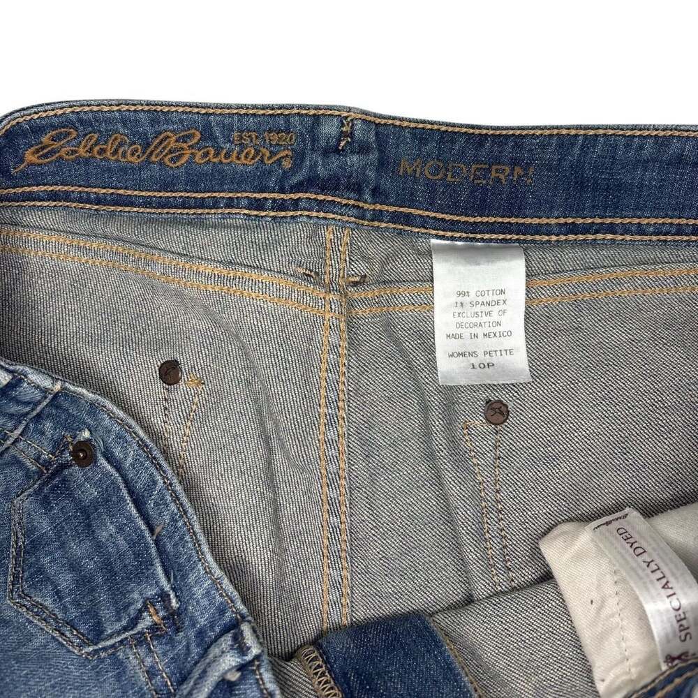 Eddie Bauer Modern Women's Petite 10P Denim Capri Jeans - Picture 4 of 7